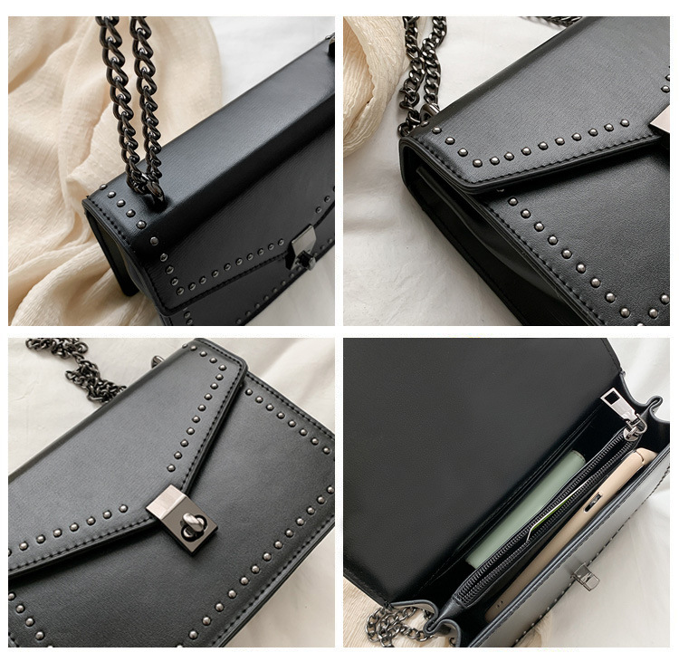 Title 1, Rivet chain small square bag