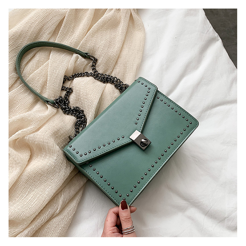 Title 18, Rivet chain small square bag