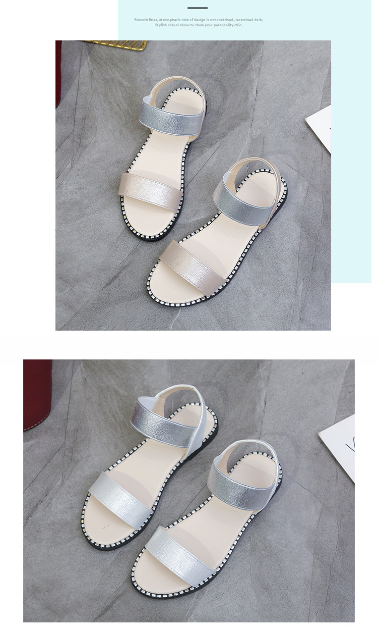 Title 7, Womens flat heel sandals, non-slip design for ...