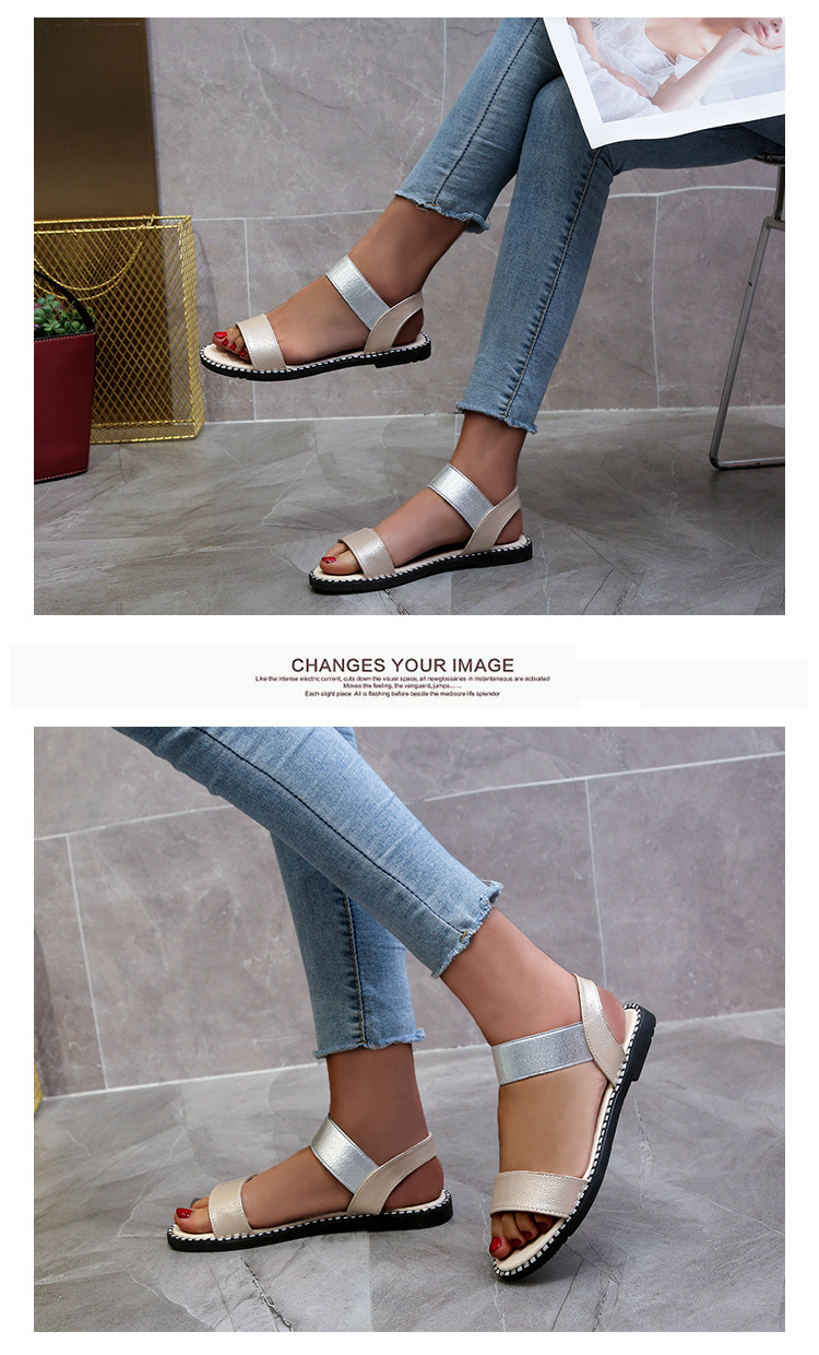 Title 8, Womens flat heel sandals, non-slip design for ...