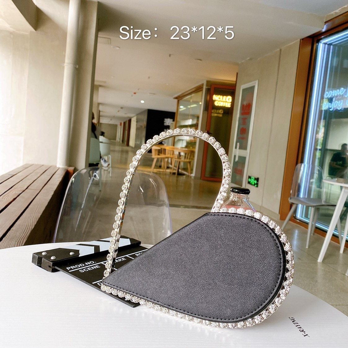 Title 14, Love rhinestone evening bag handbag, perfect fo...