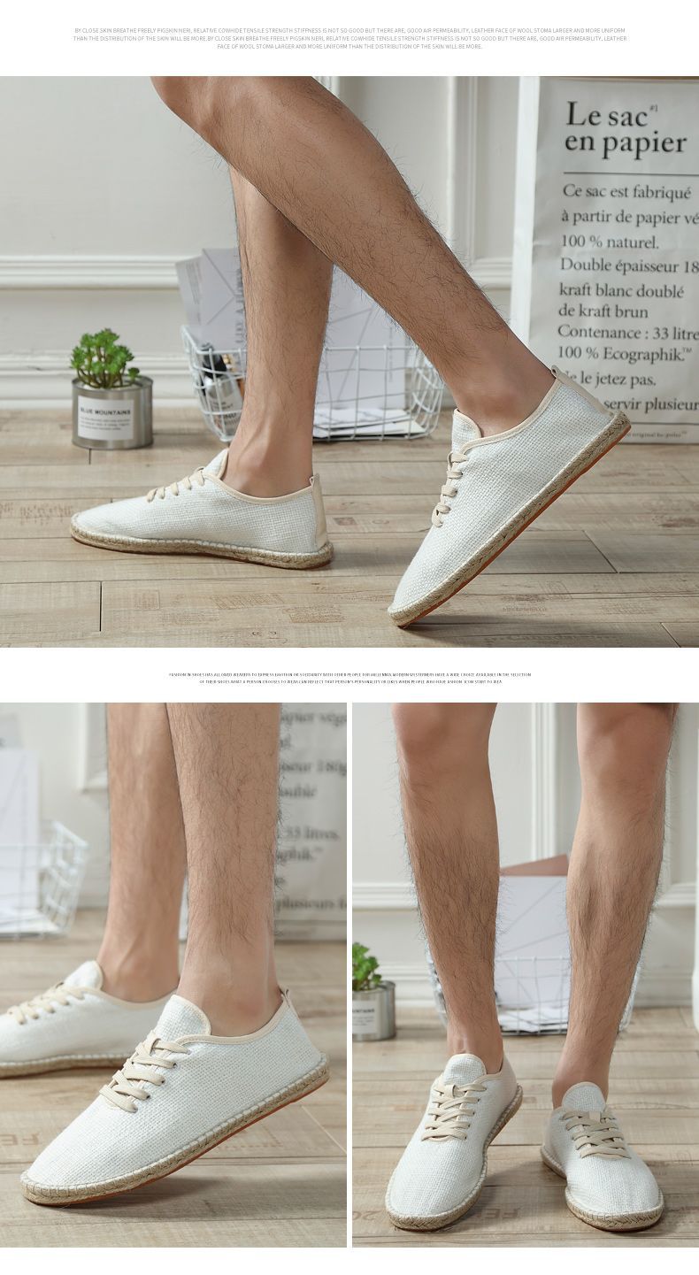 Title 2, Linen Canvas Shoes Comfortable Breathable Light...