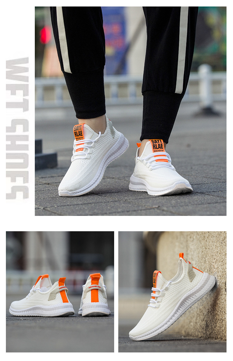 Title 7, Flying woven breathable mesh casual shoes