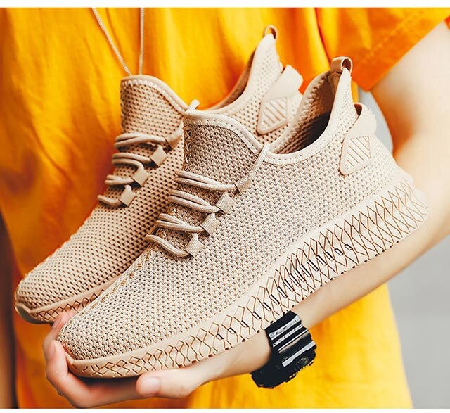 Title 3, Flying woven casual shoes summer soft sole sing...