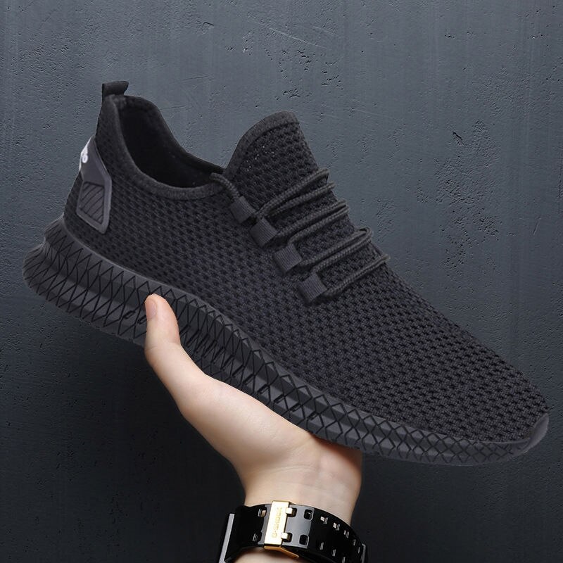 Title 4, Flying woven casual shoes summer soft sole sing...