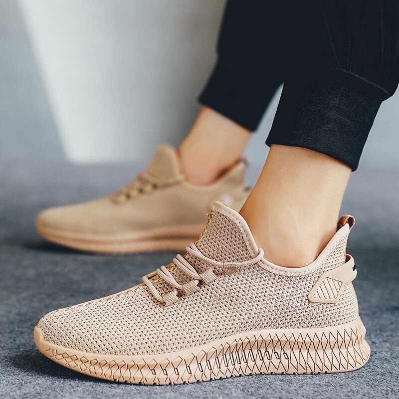 Title 11, Flying woven casual shoes summer soft sole sing...