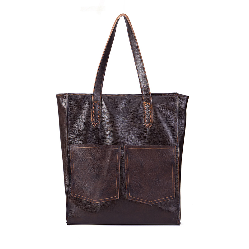 Title 1, Cowhide fashion lychee handbag shoulder bag