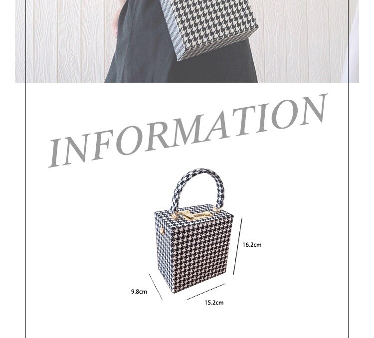 Title 3, Ladies summer woven square bag