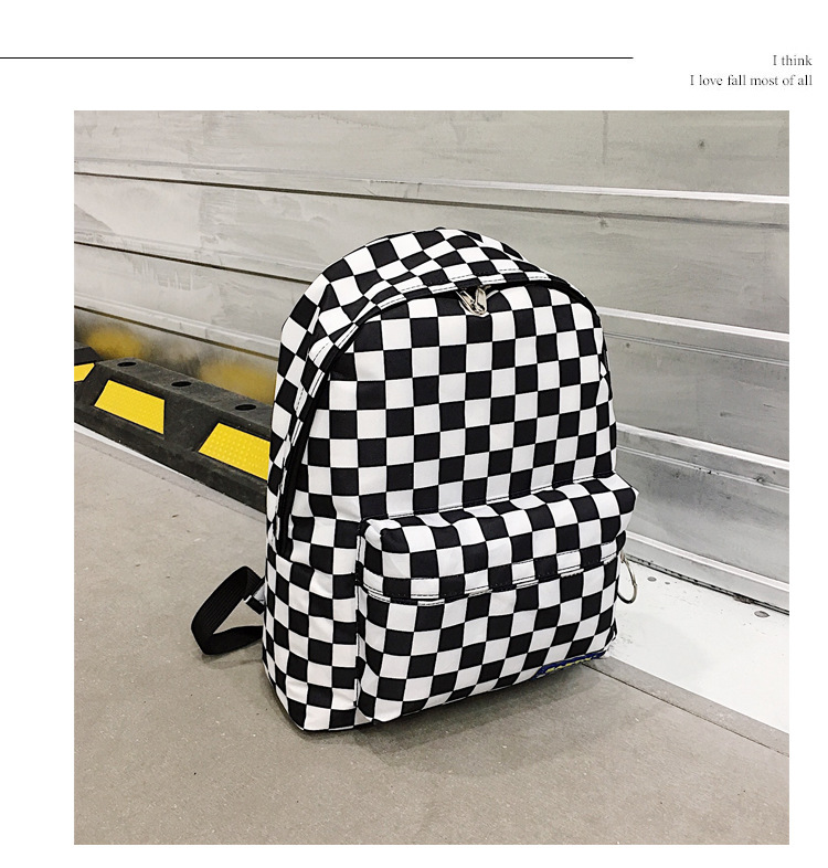 Title 16, Leisure nylon checked travel bag