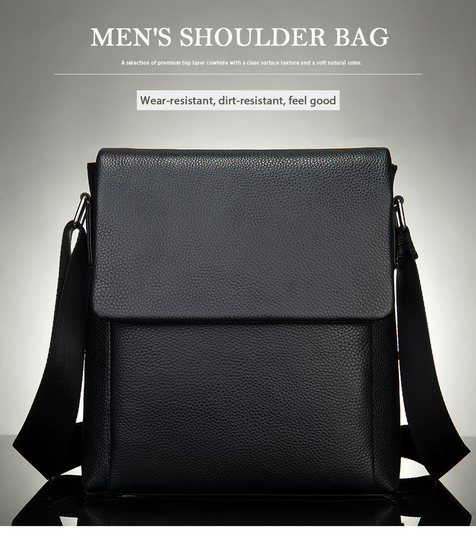 Title 1, Mens shoulder bag with bag cover. Secure and s...