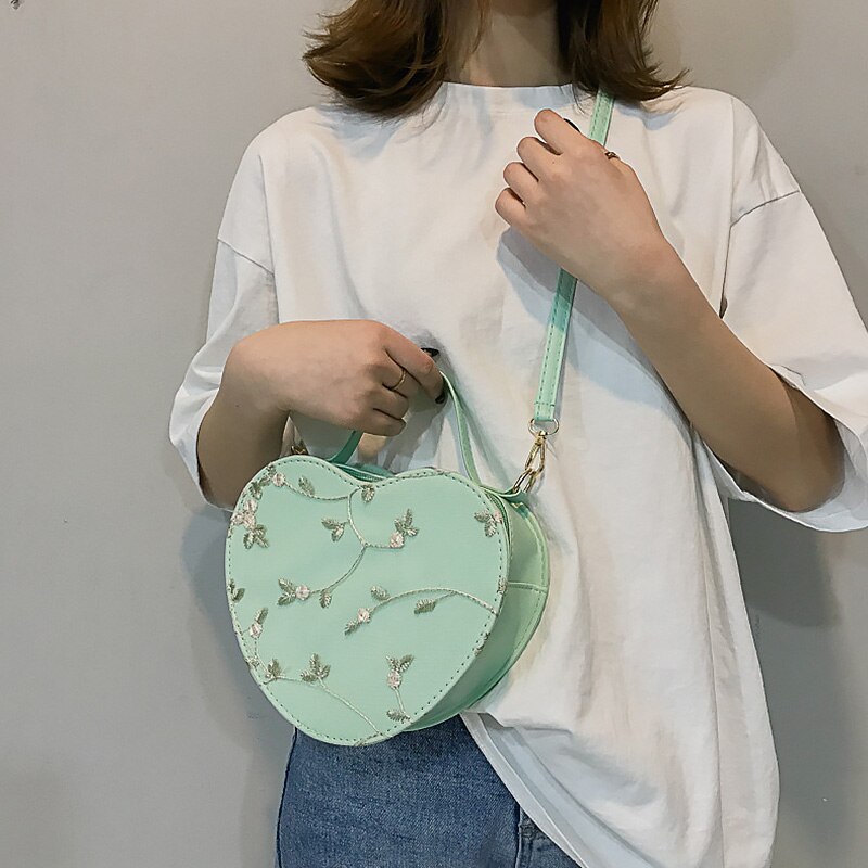 Title 1, Lace peach heart lock women bag shoulder bag