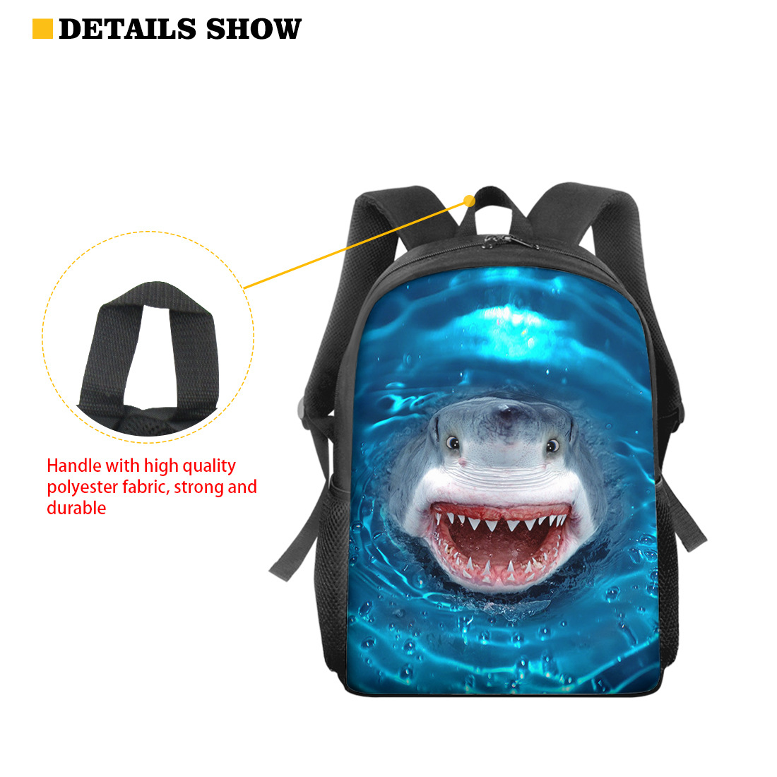 Title 6, Pet dog print backpack