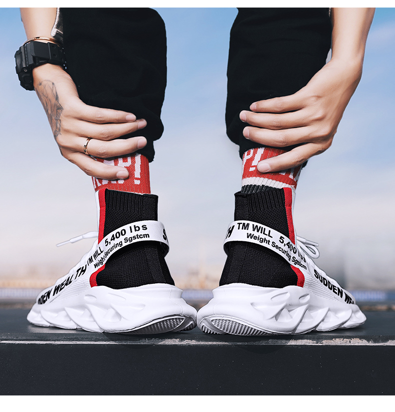 Title 3, Breathable high-top socks shoes