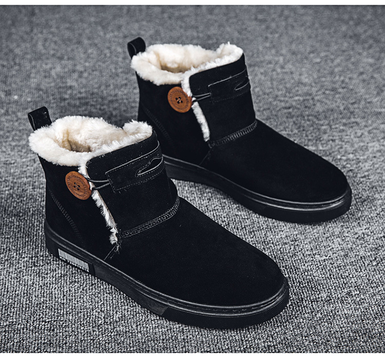 Title 12, Mens warm snow boots with velvet cotton lining...