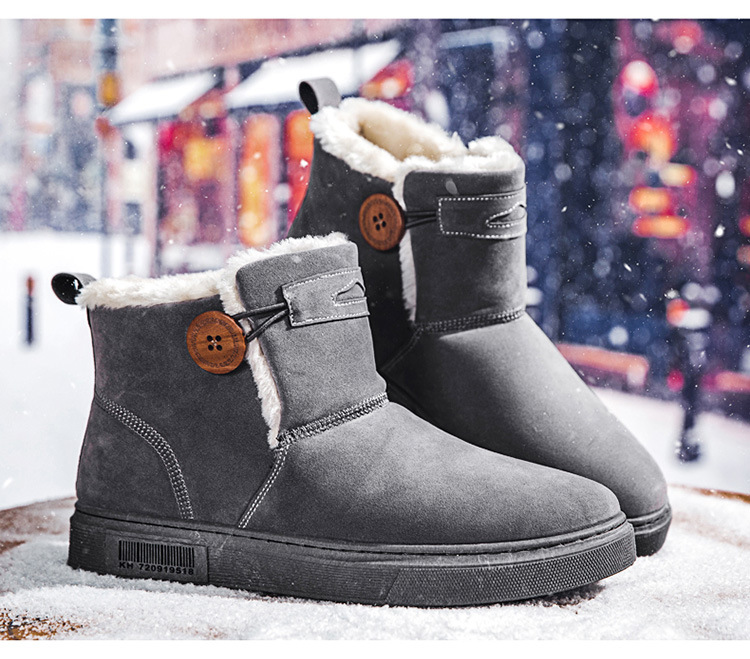 Title 15, Mens warm snow boots with velvet cotton lining...