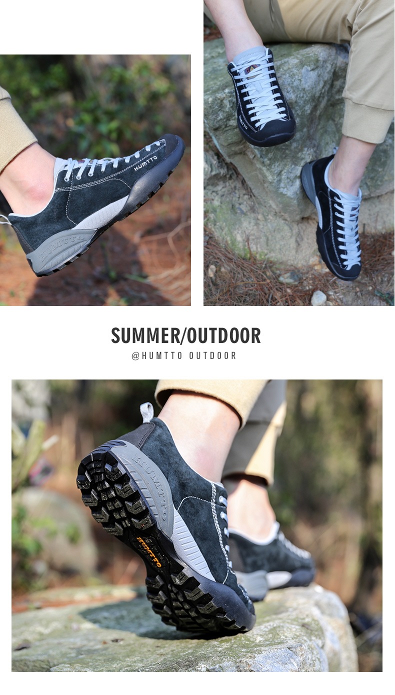 Title 10, Mens Leather Walking Shoes Sneakers Outdoor Sp...