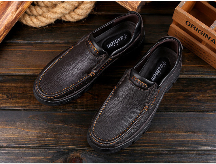 Title 1, Mens hollow leather breathable outdoor casual ...