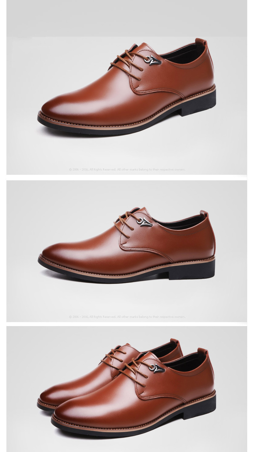 Title 7, Herren Business Casual Lederschuhe Stilvolle Le...