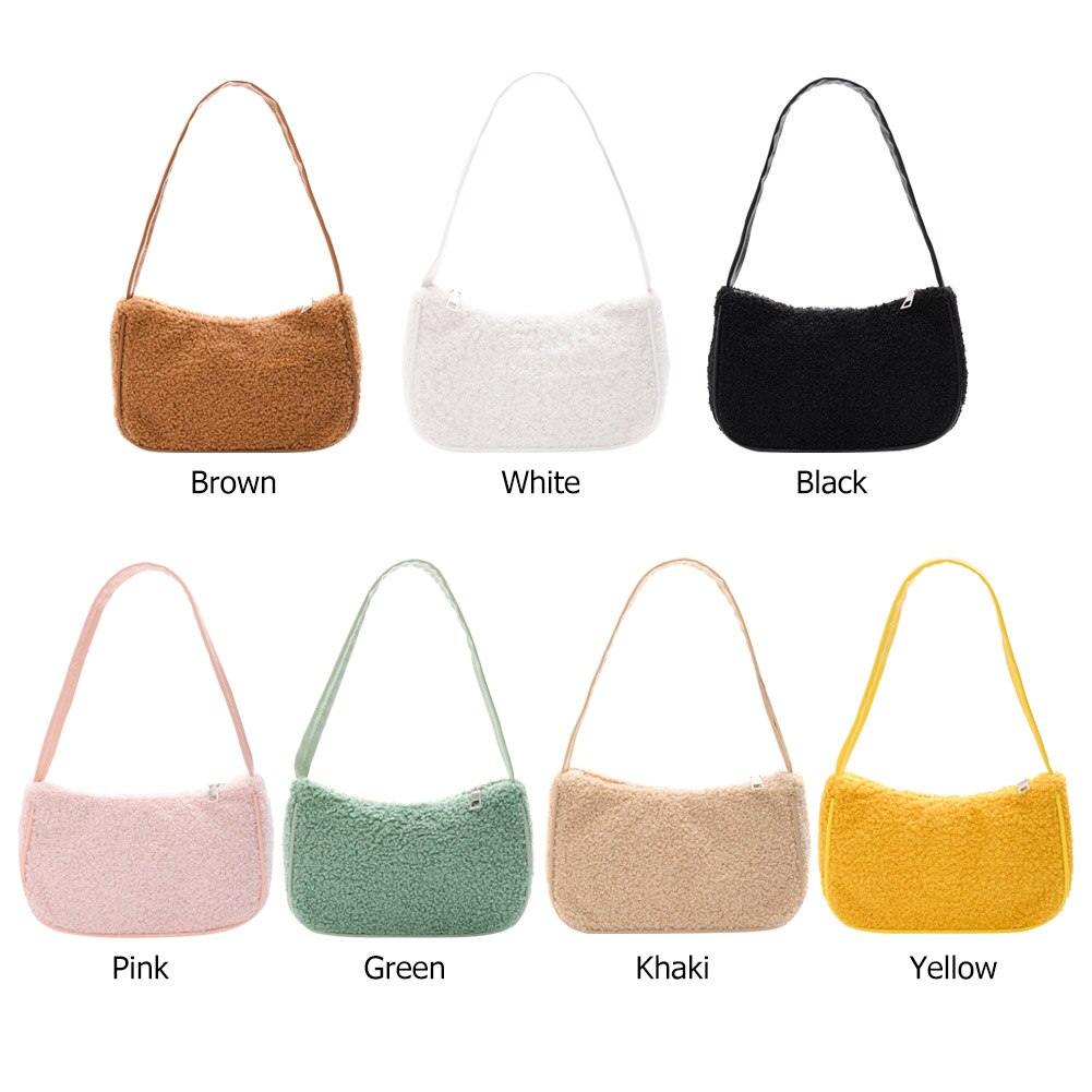 Title 1, Lambswool one shoulder underarm bag for comfort...