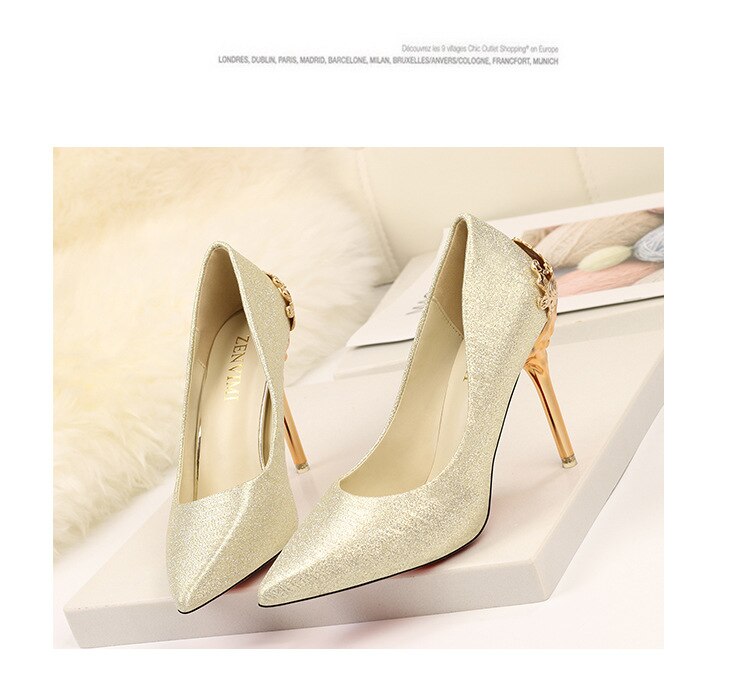 Title 37, Sexy Pumps Super 9.5 cm High Heels Temperament ...