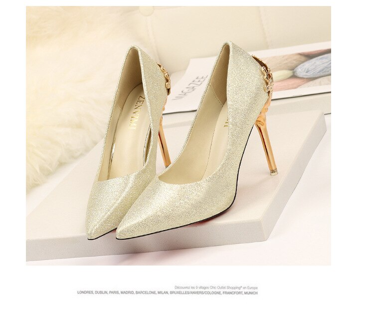 Title 38, Sexy Pumps Super 9.5 cm High Heels Temperament ...