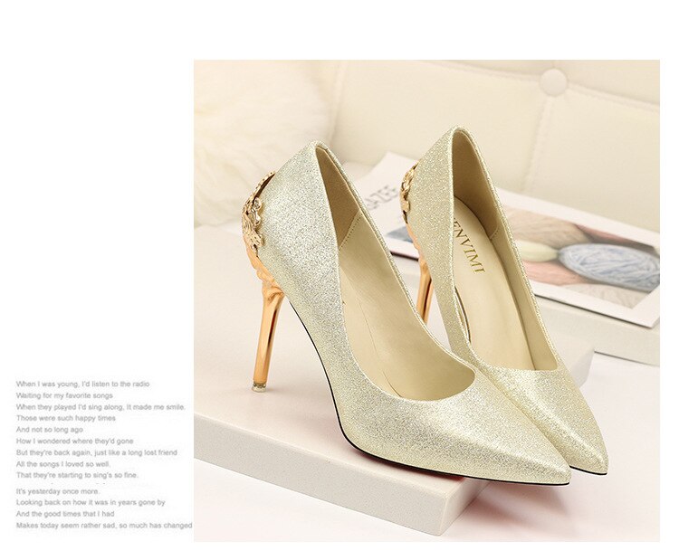 Title 41, Sexy Pumps Super 9.5 cm High Heels Temperament ...