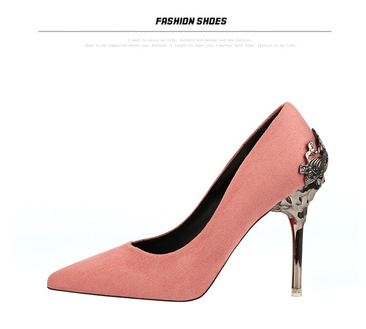 Title 58, Sexy Pumps Super 9.5 cm High Heels Temperament ...