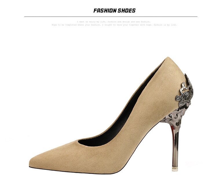 Title 60, Sexy Pumps Super 9.5 cm High Heels Temperament ...