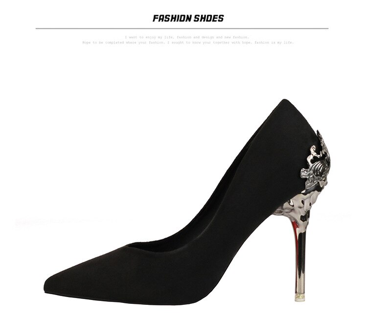 Title 64, Sexy Pumps Super 9.5 cm High Heels Temperament ...