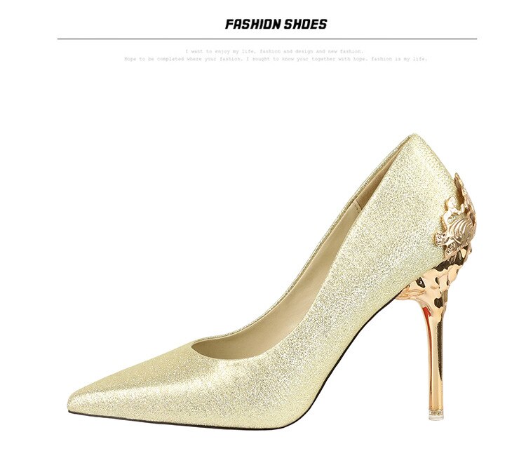 Title 66, Sexy Pumps Super 9.5 cm High Heels Temperament ...