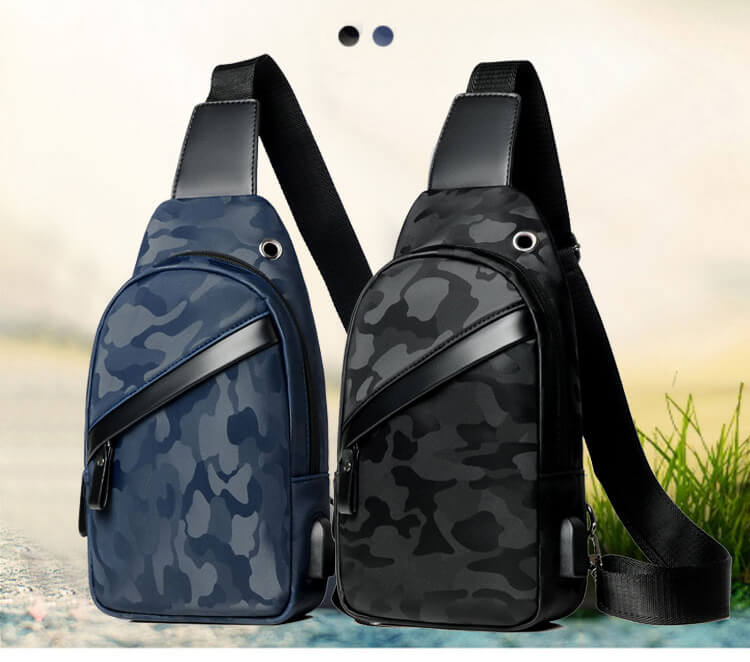 Title 1, Mens camouflage one shoulder cross chest bag, ...