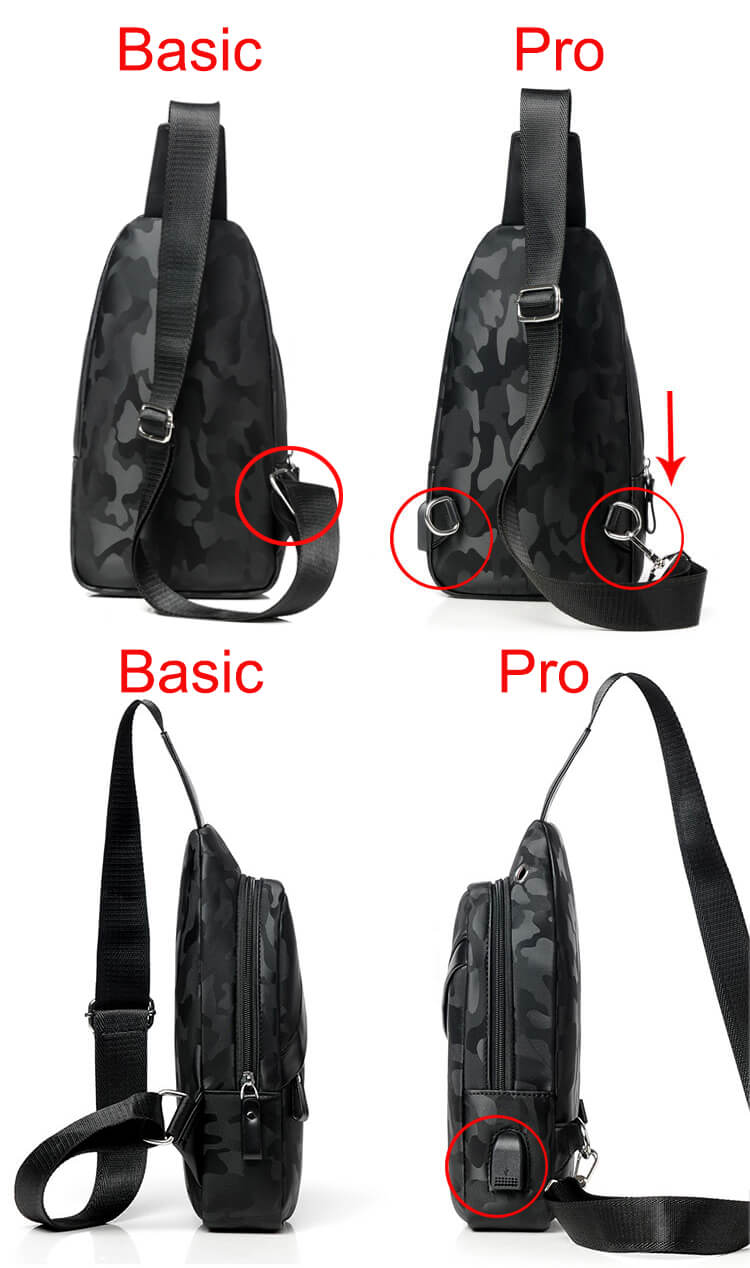 Title 3, Mens camouflage one shoulder cross chest bag, ...