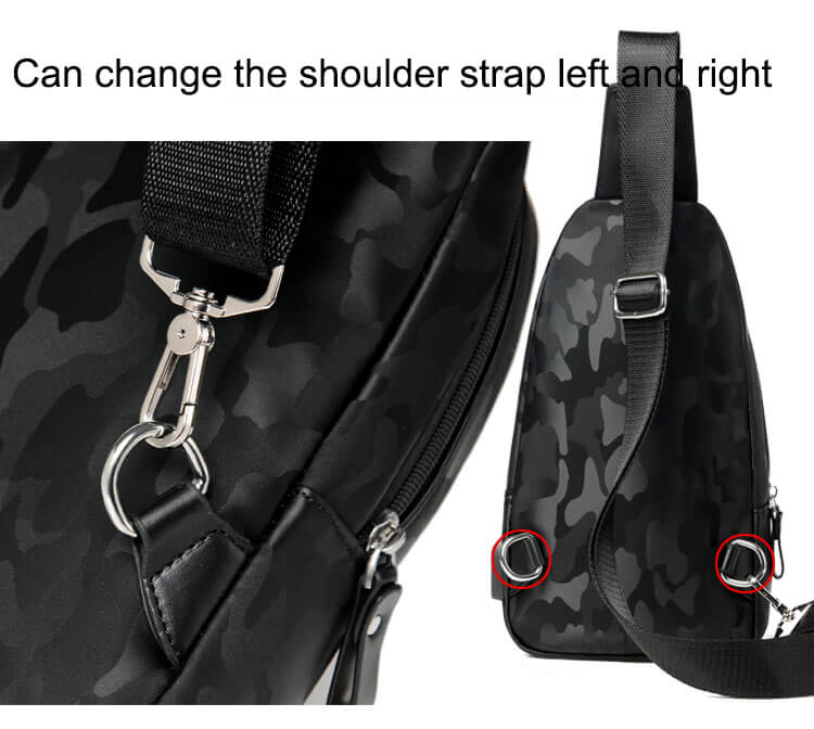 Title 4, Mens camouflage one shoulder cross chest bag, ...