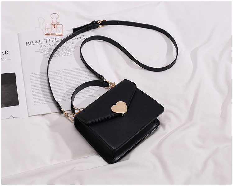 Title 21, Peach Heart Lock One Shoulder Crossbody Bag – A...