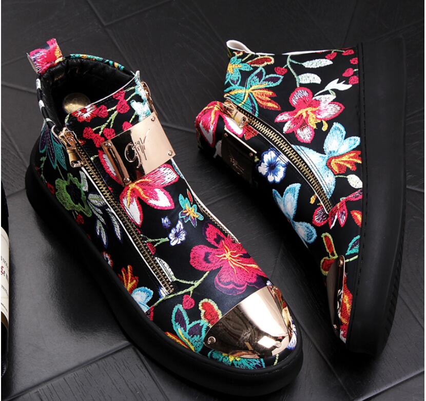 Title 9, Printed high top shoes with thick soles and hig...