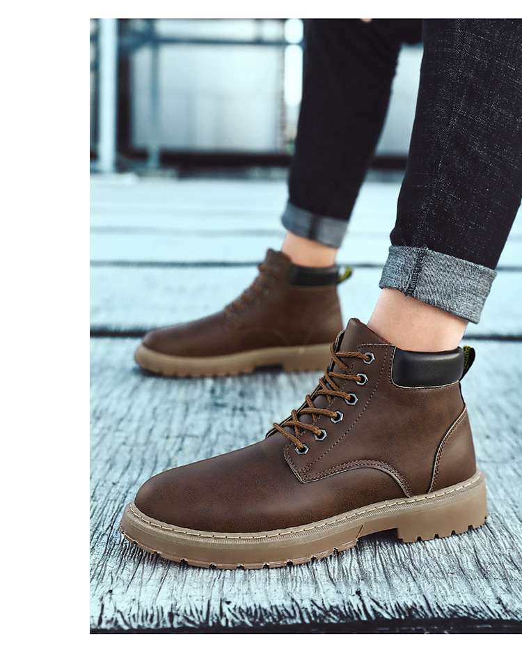 Title 6, Herren Martin Stiefel High Top im britischen Re...