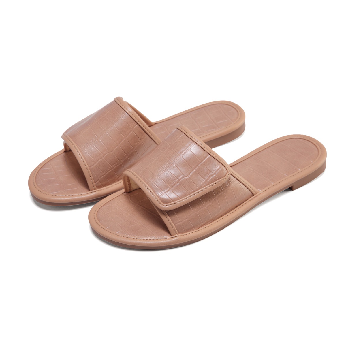 Title 13, Stone Pattern One-Step Sandals and Slippers wit...