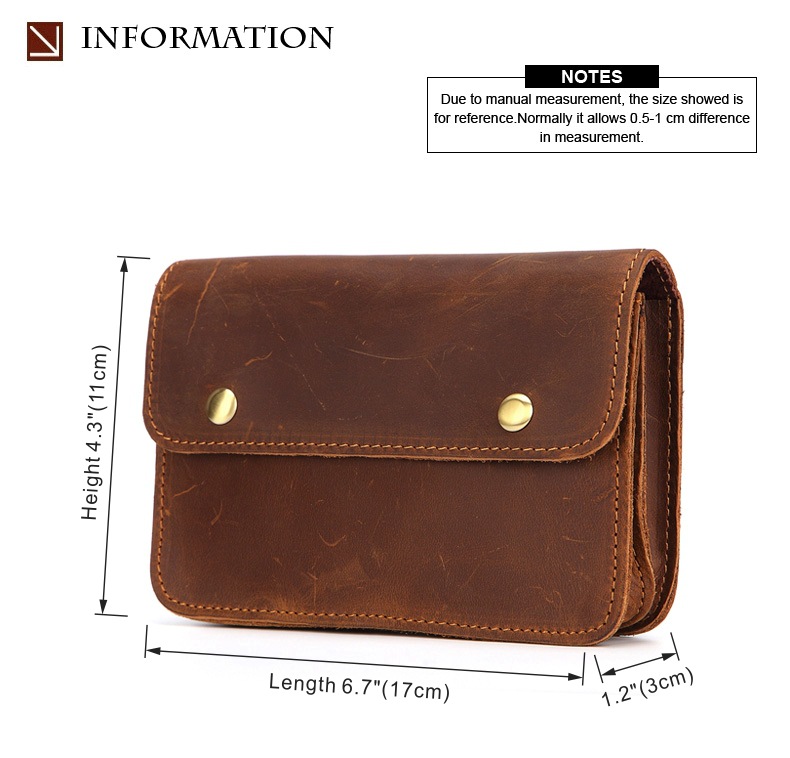 Title 2, Horse leather leisure multifunctional belt bag ...