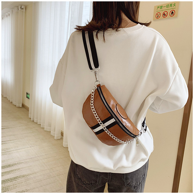 Title 2, Simple Chain Bag Wide Shoulder Strap Chest Bag ...