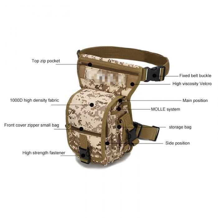 Title 4, All-Around Tactical Waist Leg Bag, Carry Essent...