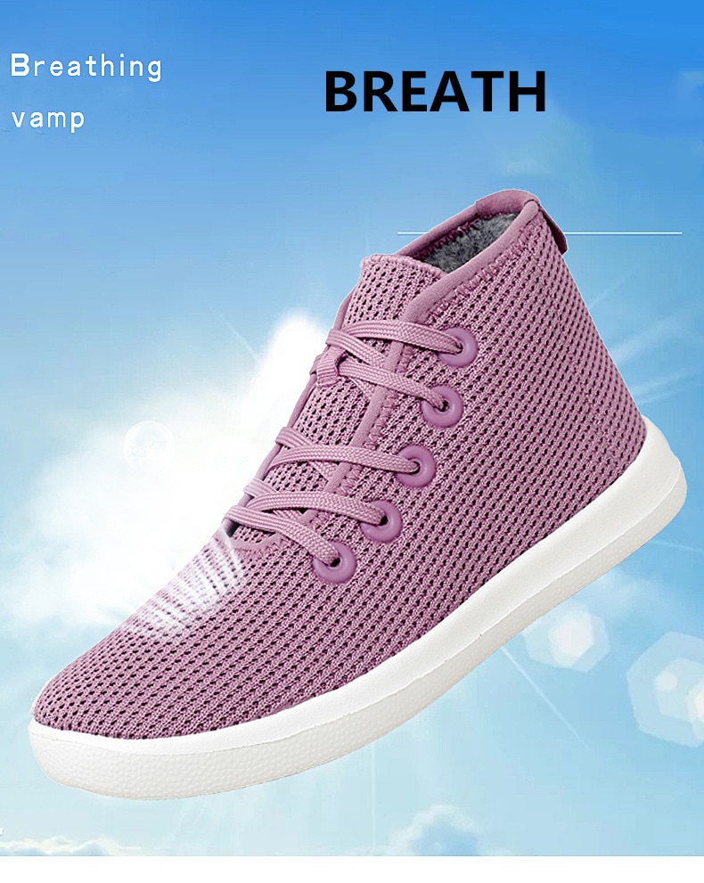 Title 12, Casual Fly Woven Breathable Middle Cut A Shoes...