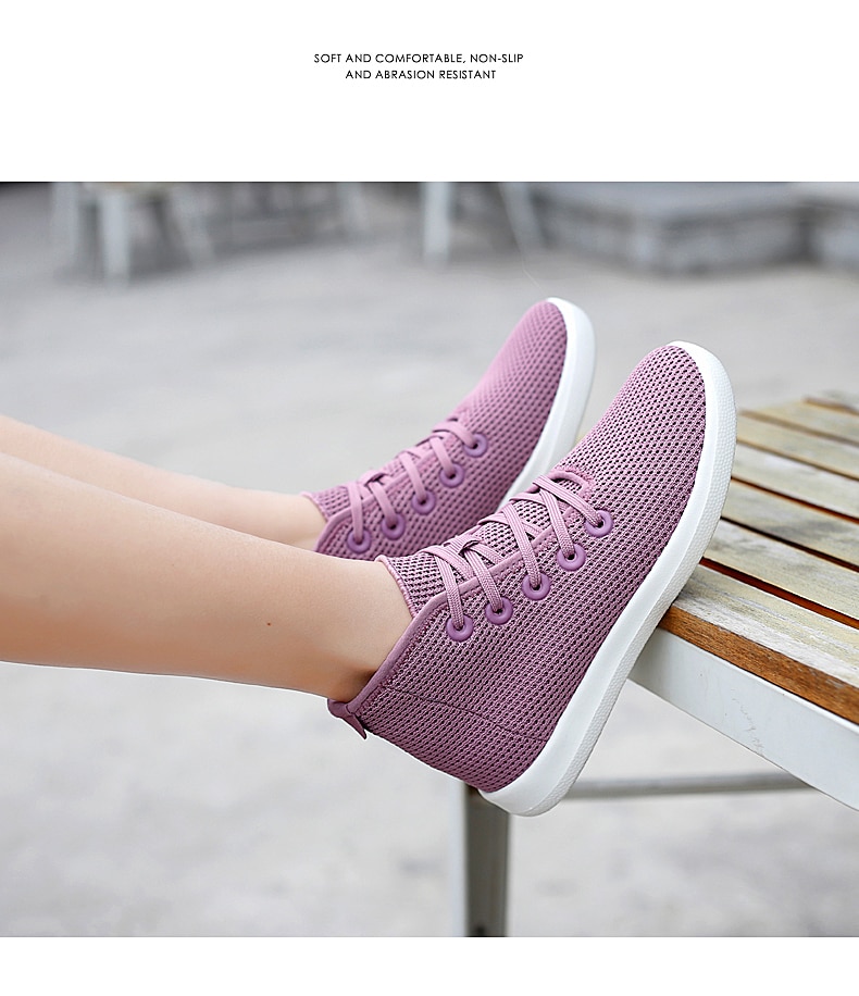 Title 24, Casual Fly Woven Breathable Middle Cut A Shoes...