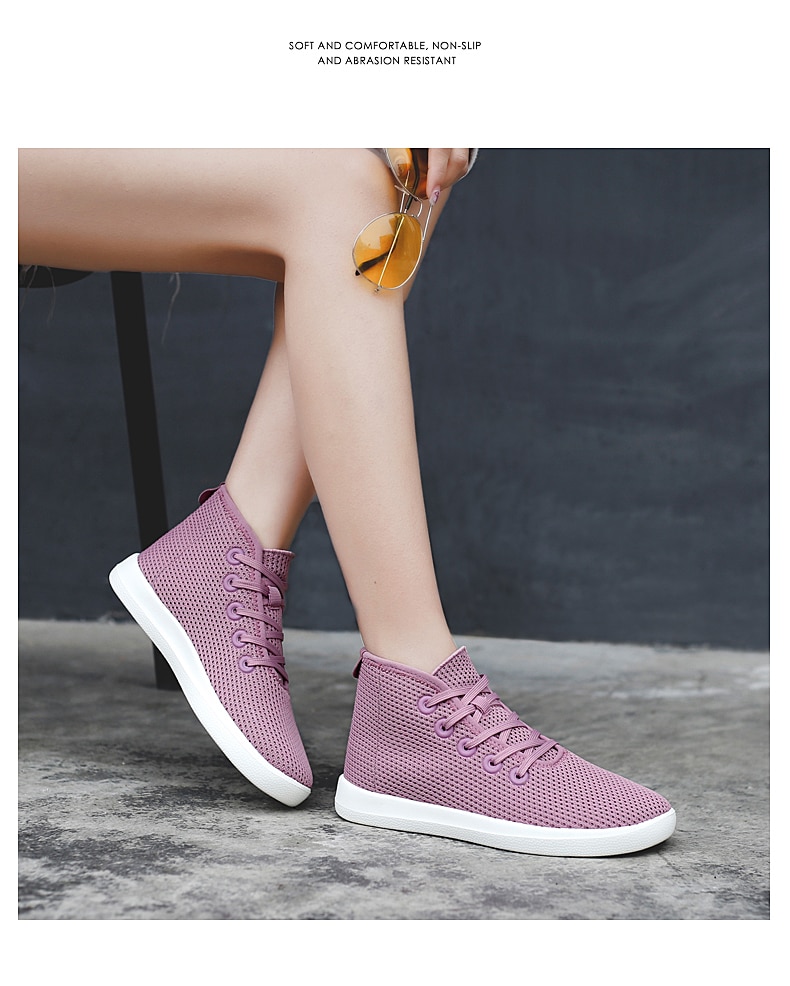 Title 25, Casual Fly Woven Breathable Middle Cut A Shoes...