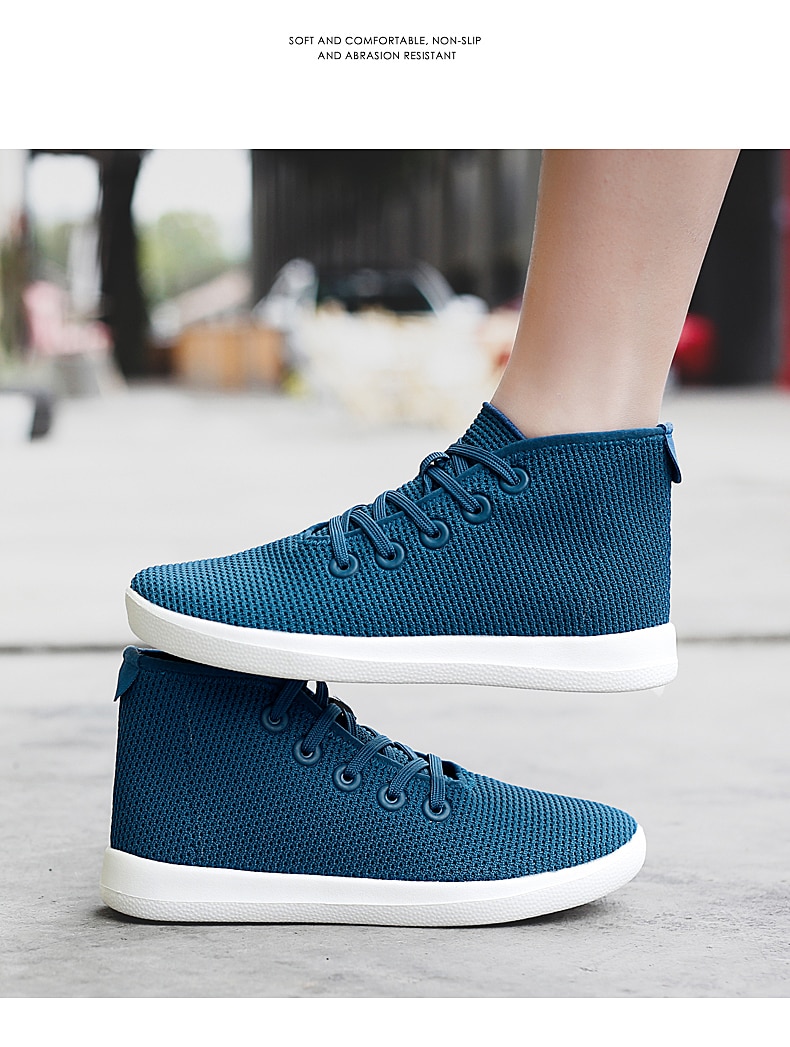 Title 33, Casual Fly Woven Breathable Middle Cut A Shoes...