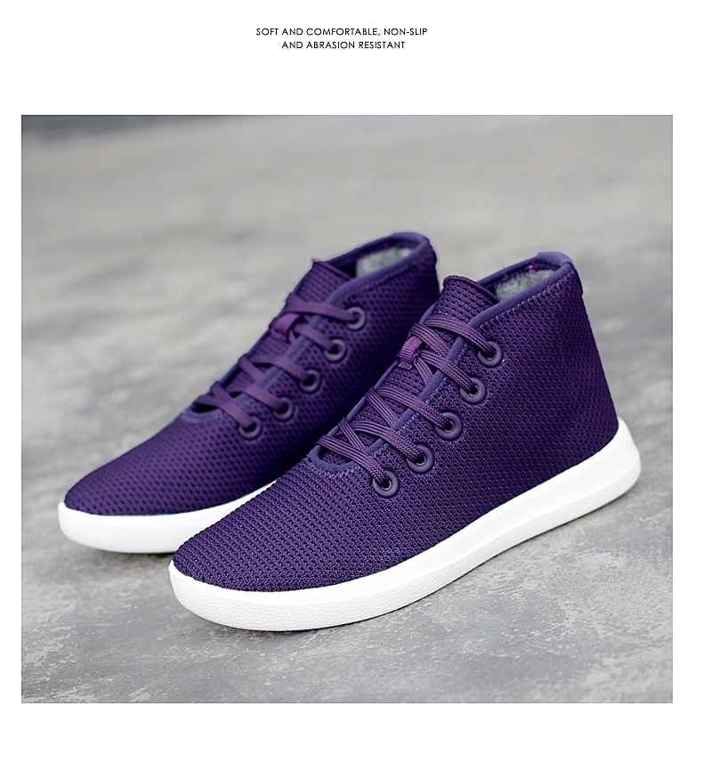 Title 37, Casual Fly Woven Breathable Middle Cut A Shoes...