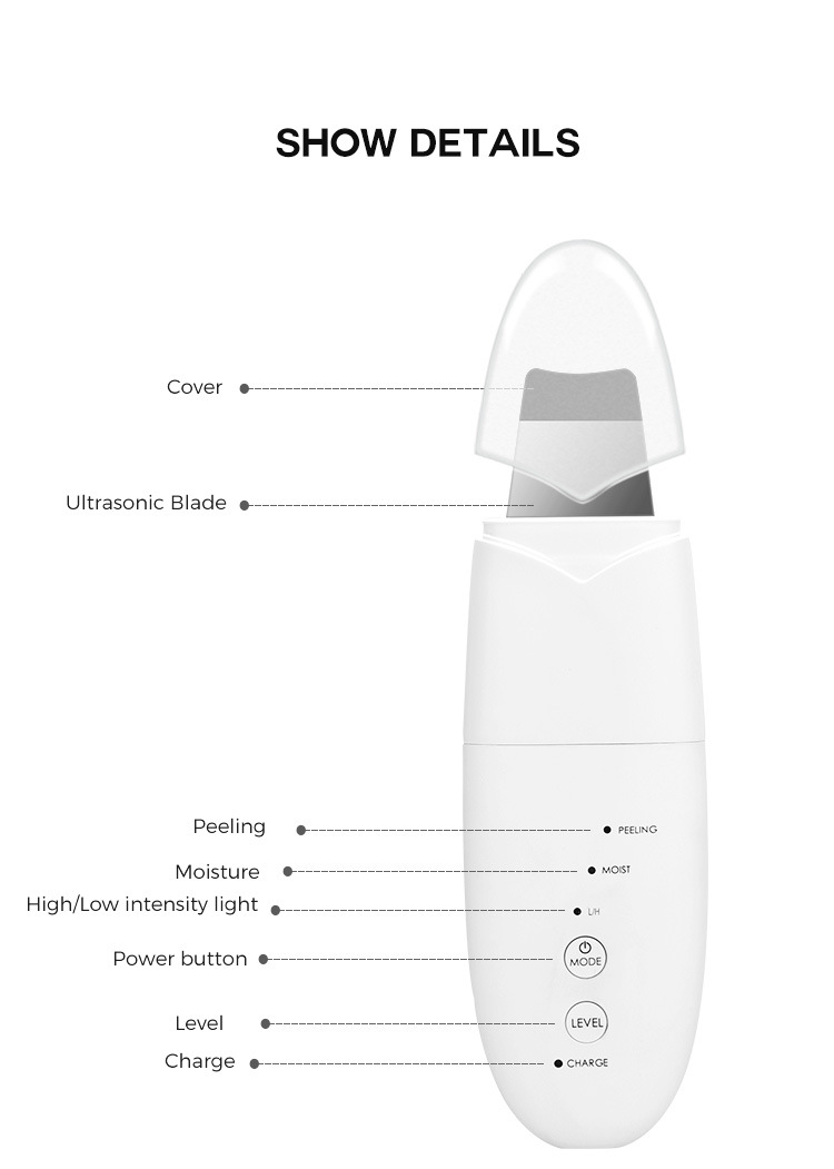 Title 12, Ultrasonic facial cleanser for beauty, blackhea...