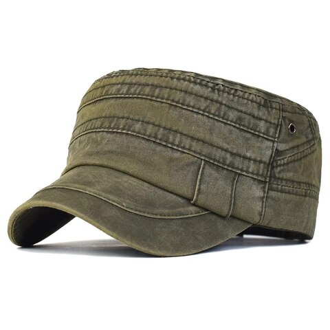 Casquette militaire réglable en coton délavé, décontractée, Design Unique, Vintage, quatre saisons