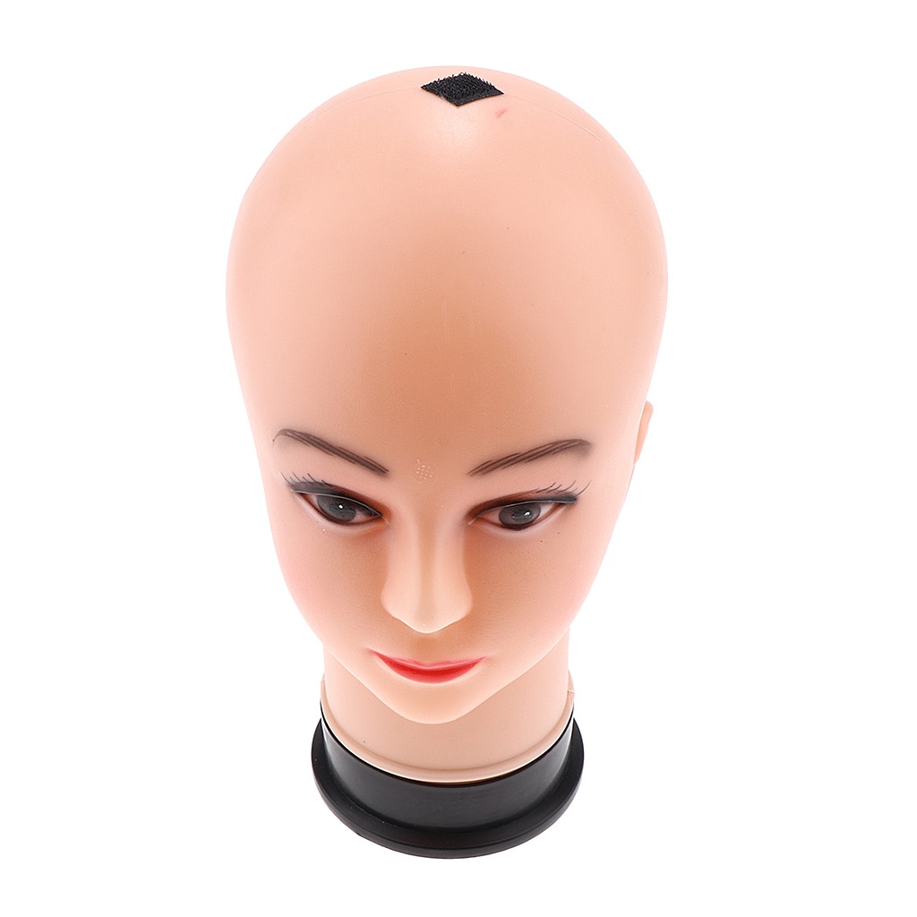 Bald Female Make-up Manikin Head Cosmetology Mannequin Head for Beach Hat/Beret/Bucket Hat/Baseball Cap