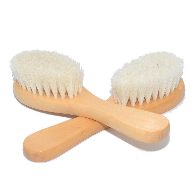 Title 5, Peigne en bois pour bébé et brosse de bain en l...