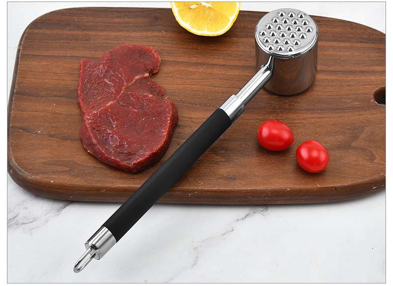 Title 3, Batticarne Rotondo Tenderizer per Carne - Ammor...